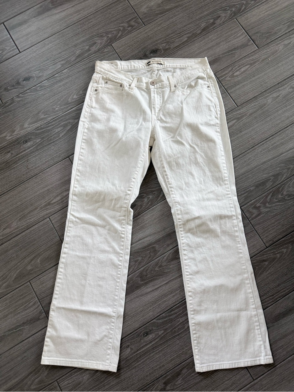 Levi’s|529 Curvy Bootcut White Jeans-Women's Straight-Leg pants size 12•••Staple